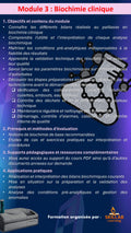 Module 3 : Biochimie clinique (3h) - Date de la séance : 15/09/2026